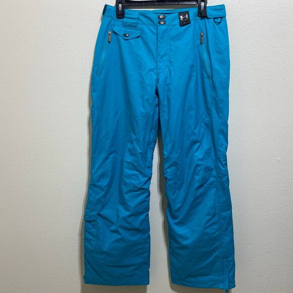 Women's Small Under Armour Turquoise Ski Snow Pants - Picture 1 of 12